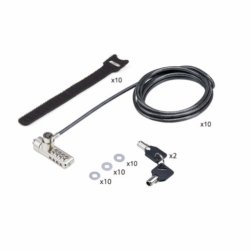 DUALKA10-LAPTOP-LOCK - STARTECH.COM 10-PK KEYED ALIKE AND COMBO LAPTOP LOCK FOR K-SLOT DEVICES, 2 YR