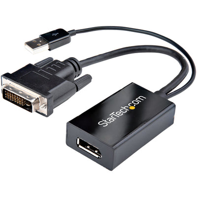 StarTech.com DVI2DP2 - DVI to DisplayPort Adapter - USB Power