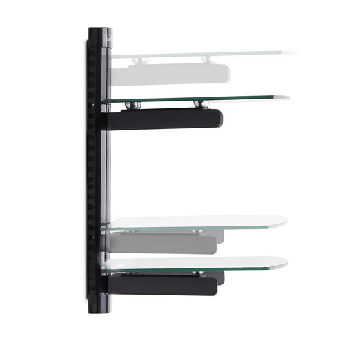 STARTECH.COM DUAL FLOATING WALL-MOUNTED AV SHELVES, ADJUSTABLE HEIGHT, 2 YR