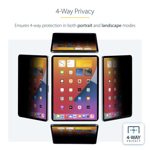STARTECH.COM 4-WAY PRIVACY SCREEN FOR 12.9-INCH IPAD PRO, PORTRAIT/LANDSCAPE, 2 YR