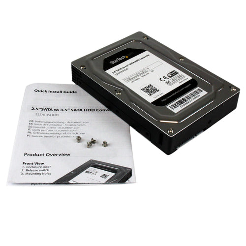 STARTECH.COM 2.5 TO 3.5 SATA HARD DRIVE ADAPTER ENCLOSURE WITH SSD / HDD 2 YR