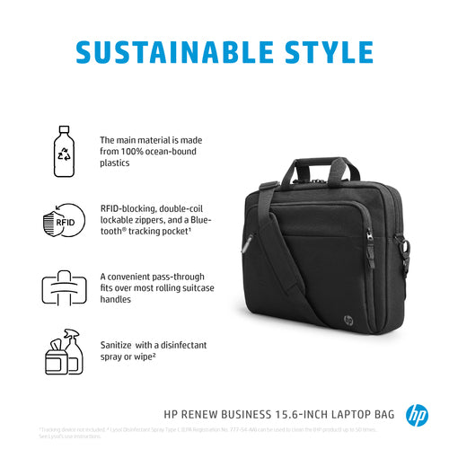 3E5F8AA - HP Renew Business 15.6" Laptop Bag