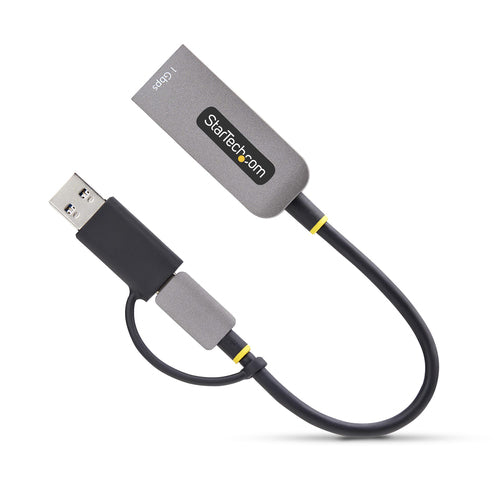 C21GA-USB-ETHERNET - STARTECH.COM USB-C TO ETHERNET ADAPTER W/USB-A ADAPTER, REALTEK RTL8153B, 2 YR