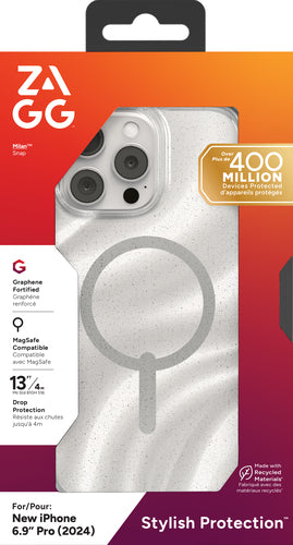 Zagg iPhone 16 Pro Max Milan Snap Case - Swirl Glitter