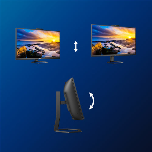 34E1C5600HE/75 - PHILIPS 34E1C5600HE/75 34" 21:9 CURVE WQHD,MPRT 1MS,HDMI,DP ,USB-C,WEBCAM,SPKR,H/ADJ,4YR