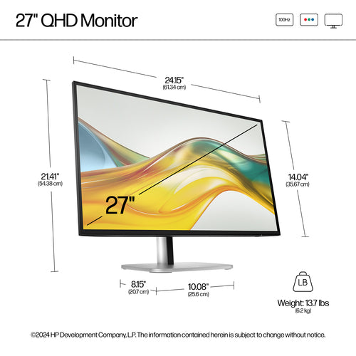9D9S0UT - HP Series 5 Pro 527pq 27 inch QHD Monitor