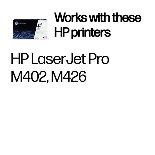 HP CF226A - 26A BLACK LJ TONER CART CF226A