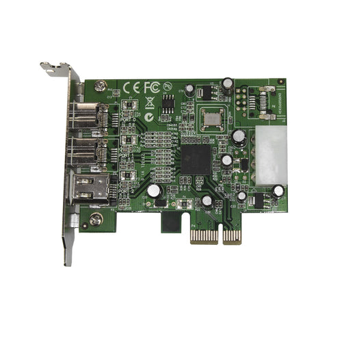 PEX1394B3LP - STARTECH.COM 3 PORT 2B 1A LOW PROFILE 1394 PCI EXPRESS FIREWIRE CARD LTW