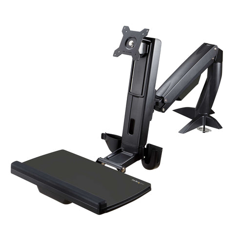 STARTECH.COM SIT STAND MONITOR ARM 34" - ADJUSTABLE DESK MOUNT WORKSTATION 2 YR