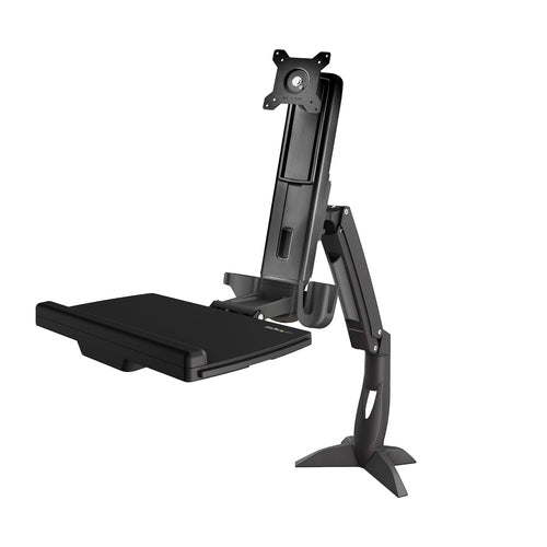 STARTECH.COM SIT STAND MONITOR ARM 34" - ADJUSTABLE DESK MOUNT WORKSTATION 2 YR