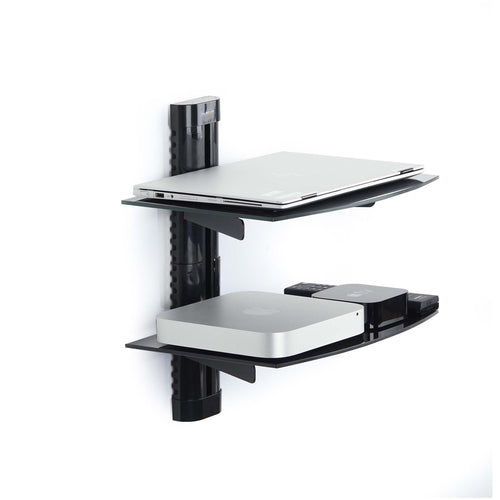 STARTECH.COM DUAL FLOATING WALL-MOUNTED AV SHELVES, ADJUSTABLE HEIGHT, 2 YR