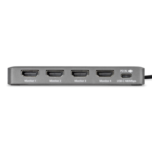 QUAD-USB-HDMI-ADAPT - STARTECH.COM USB-C QUAD-MONITOR WORKSTATION ADAPTER 4K 60HZ HDMI, 3 YR