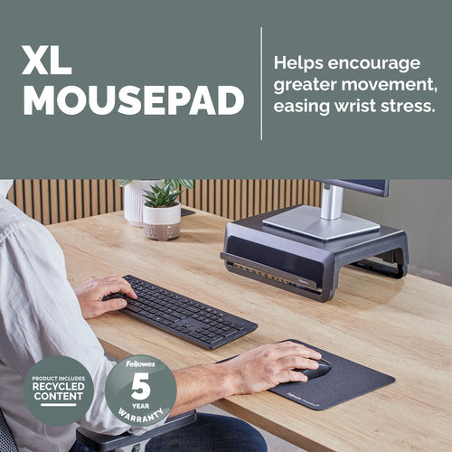 100138995 - Fellowes Breyta XL Mouse Pad Black