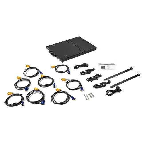 StarTech.com RKCONS1708K - Rack KVM Console - 8 Port VGA - 17 LCD