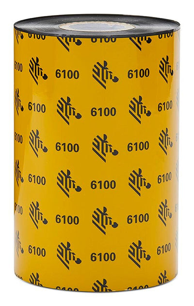 Zebra 4.33IN ZEBRA 6100 WAX/RESIN RIBBON (110MM)