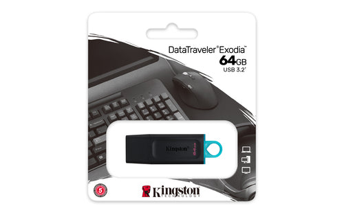 KINGSTON DTX/64GB - 64GB DT Exodia USB 3.2 Gen 1