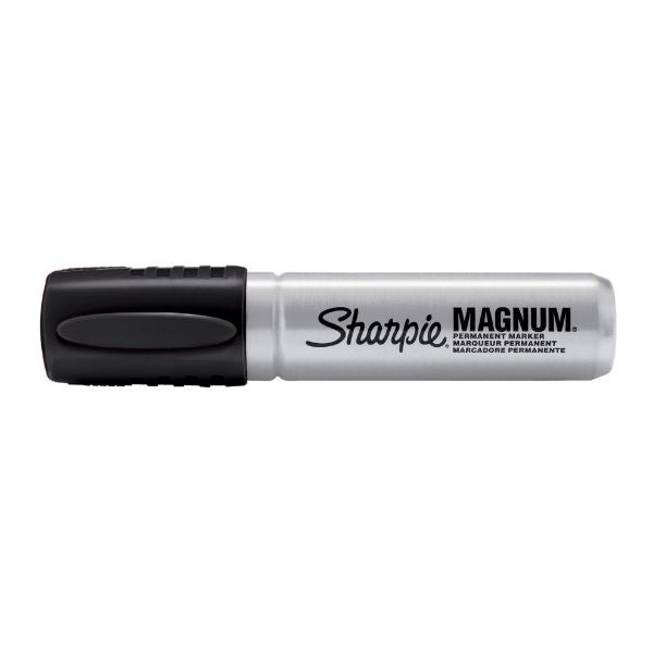 SHARPIE 44001A - 12-Pack Magnum Permanent Marker w/ Durable Chisel Tip. Extra-wide Chisel Tip. Bold