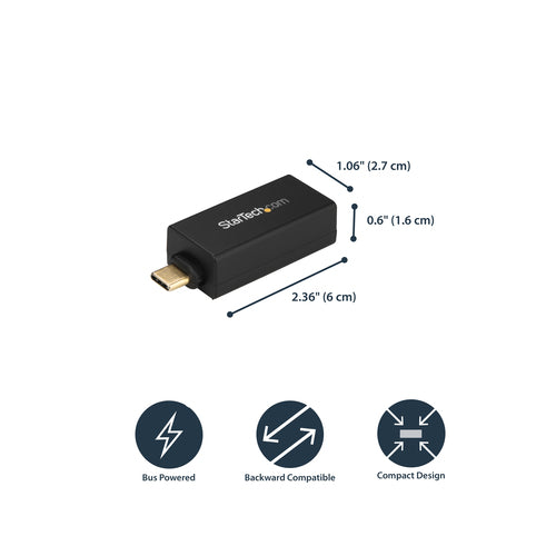 StarTech.com US1GC30DB - Network Adapter - USB C to GbE - USB 3.0