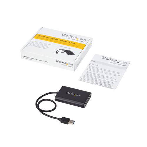 StarTech.com USB32DP24K60 - Adapter USB to Dual DisplayPort 4K 60Hz