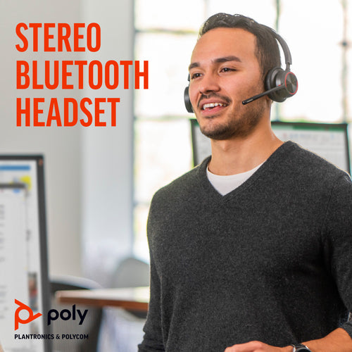 HP 77Y99AA - Poly Voyager 4320 UC Stereo USB-A Headset + BT700 USB-A Adapter + Charging Stand