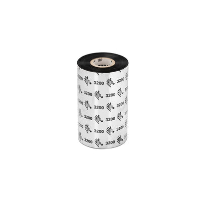 Zebra 03200BK08330 RIBBON 3200 WAX/RESIN 83MM 300 METERS C-25MM BOX OF 6