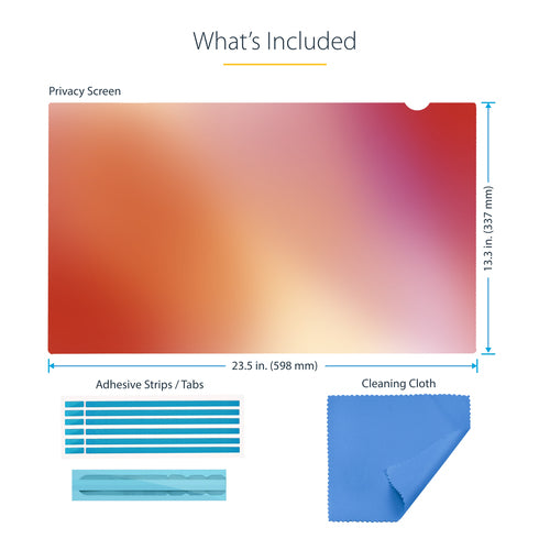 STARTECH.COM 27-INCH 16:9 GOLD MONITOR PRIVACY SCREEN, +/- 30 2 YR