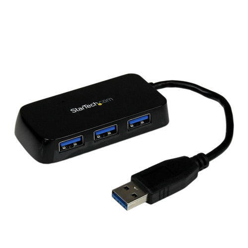 StarTech.com ST4300MINU3B - Portable 4 Port Mini USB 3.0 Hub - Black