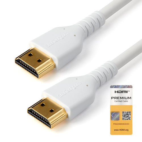 StarTech.com RHDMM1MPW - Cable - White High Speed HDMI Cable 1m