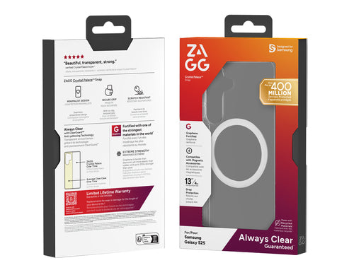 ZAGG Cases Crystal Palace Snap Clear Case for Samsung Galaxy S25