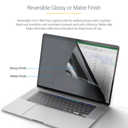 STARTECH.COM 14" MACBOOK PRO 21/23 LAPTOP PRIVACY SCREEN, ANTI-GLARE PRIVACY FILTER 2 YR