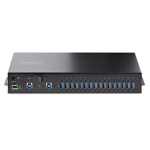 STARTECH.COM 16-PORT INDUSTRIAL USB 3.0 HUB/SWITCH 5GBPS, METAL, MOUNTABLE 2 YR