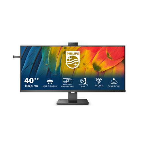 40B1U5601H/75 - PHILIPS 40B1U5601H/75 40" 21:9 2K WQHD IPS LED,HDMI,DP,DO CK,RJ45,WEBCAM,SPKR,H/ADJ,4YR