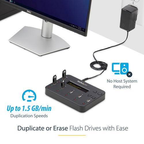 USBDUP15 - STARTECH.COM STANDALONE 1:5 USB FLASH DRIVE DUPLICATOR / COPIER AND ERASER 2 YR