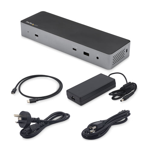 TB3CDK2DH - STARTECH.COM THUNDERBOLT 3 DOCK/USB-C DOCK - DUAL 4K DP/HDMI, 1X8K - 96W PD 3 YR