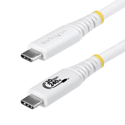 CC2M20GUSB4TPW - STARTECH.COM 2M (6.6FT) USB4 CABLE, USB-IF CERTIFIED, 20GBPS, WHITE, LTW