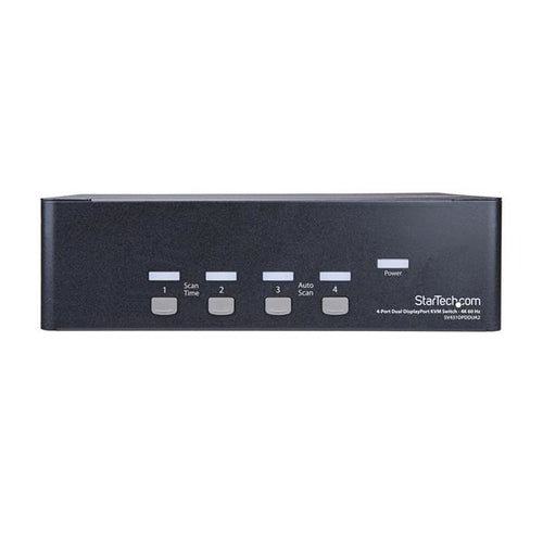 SV431DPDDUA2 - STARTECH.COM 4 PORT DUAL DISPLAYPORT KVM SWITCH - DP KVM SWITCH - 4K (60HZ) 2 YR