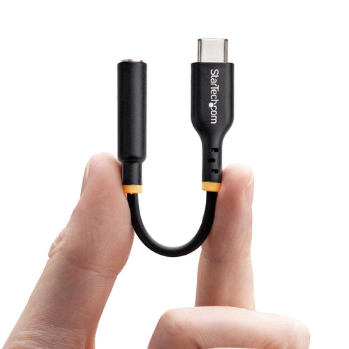USBCAUDIO2 - STARTECH.COM USB-C AUDIO ADAPTER TO 3.5MM TRRS JACK, HEADPHONE AUX DONGLE, 2 YR