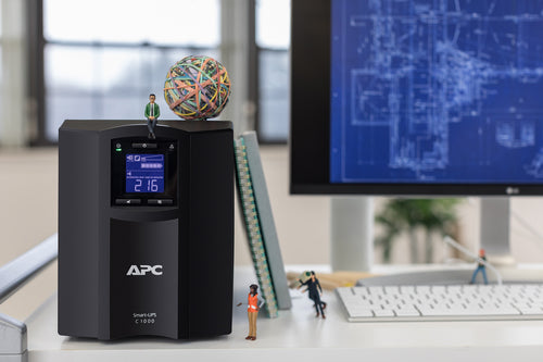 SMC1000IC - APC SMART UPS (SMC), 1000VA, IEC(8), USB, SERIAL, LCD, TOWER, SMARTCONNECT, 2YR WTY