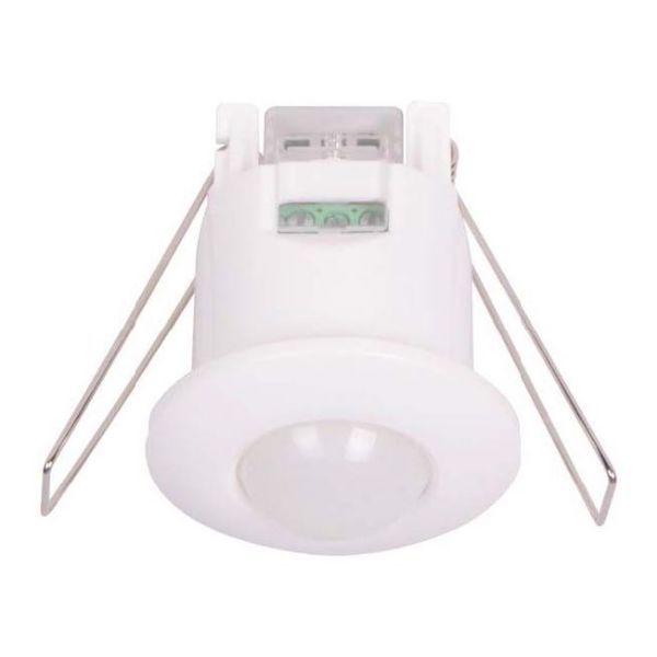 HOUSEWATCH 55-305 - Infrared Motion Sensor Recessed 41mm Cut Out. 360 Degree Detect Angle. Up to 6m