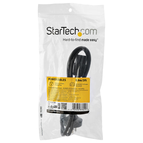 StarTech.com PXTA1012M - 2M POWER SUPPLY CORD AS/NZS 3112 TO C13