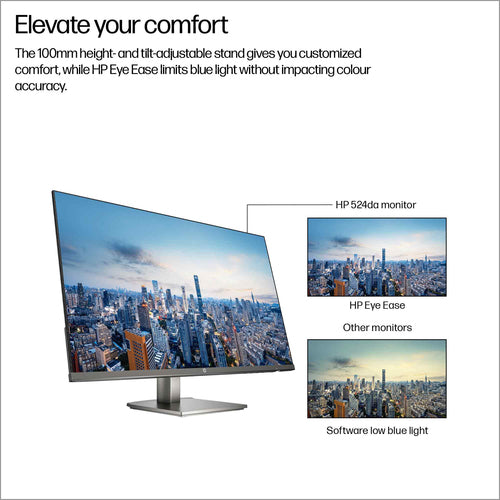 B11W5AT - HP Series 5 524da 23.8 inch FHD Monitor - not VESA compatible - final sale