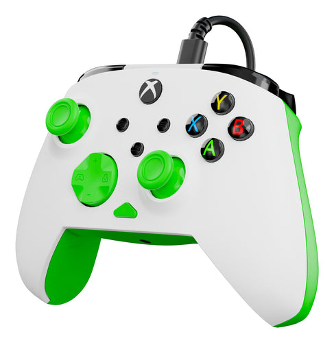 TBC-2002-55 - TURTLE BEACH REMATCH CORE WIRED CONTROLLER - WHITE/GREEN XBX
