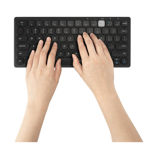 K75502US - KENSINGTON MULTI-DEVICE DUAL WIRELESS COMPACT/TRAVEL KEYBOARD, WIN/IOS/MAC, BLACK, 3Y