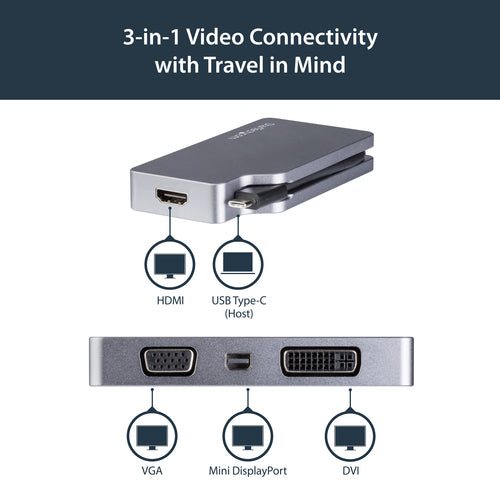 StarTech.com CDPVDHDMDPSG - USB C Multiport Video Adapter