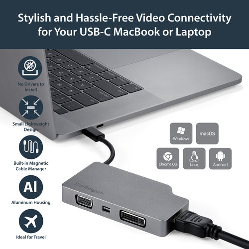 StarTech.com CDPVDHDMDPSG - USB C Multiport Video Adapter