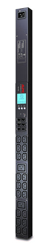 APC METERED VERTICAL PDU, 230V, 16A, 3.3KW, C13(18), C19(2), IEC-320 C20, 2YR