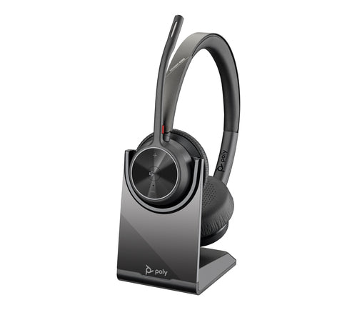 Poly Voyager 4320-M Microsoft Teams Certified Headset + BT700 dongle + Charging Stand