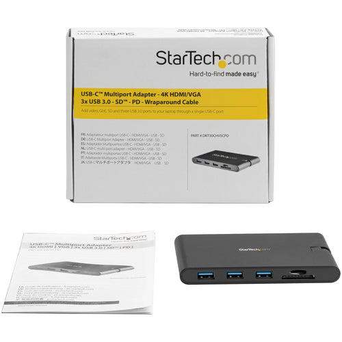 StarTech.com DKT30CHVSCPD - Multiport Adapter - USB-C - HDMI and VGA