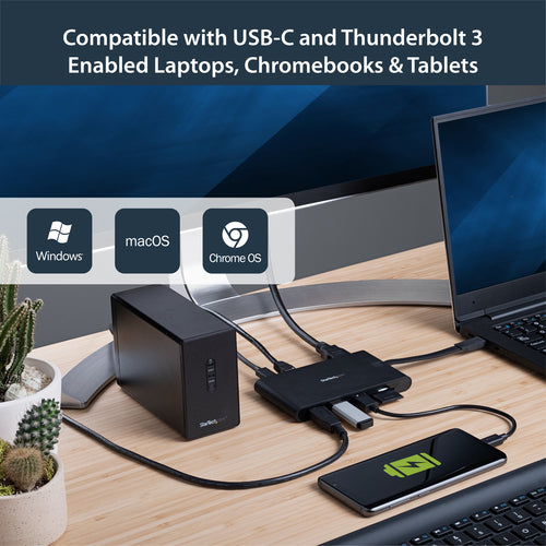 StarTech.com DKT30CHVSCPD - Multiport Adapter - USB-C - HDMI and VGA