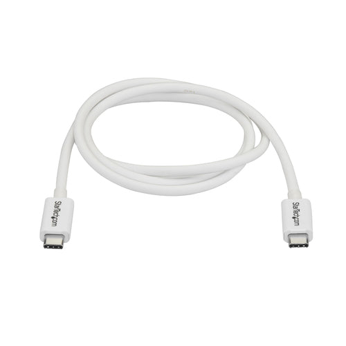 StarTech.com TBLT3MM1MW - 1m Thunderbolt 3 Cable 20Gbps - White